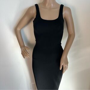 Fashion Nova Black Midi Dress